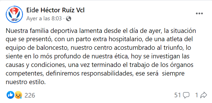 EIDE de Santa Clara reconoce asesinato de un recién nacido en ese centro escolar